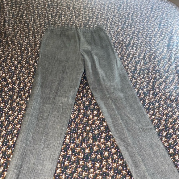 Theory crunch Linen Basic Pull-On Pant - Picture 6 of 6